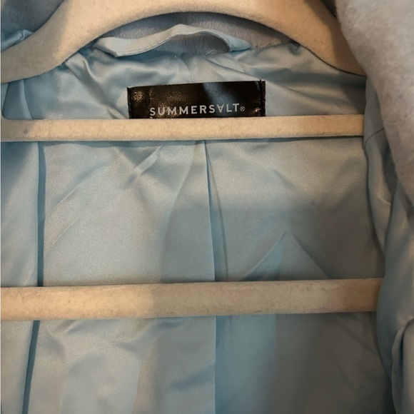 Baby Blue wool coat - Picture 3 of 4